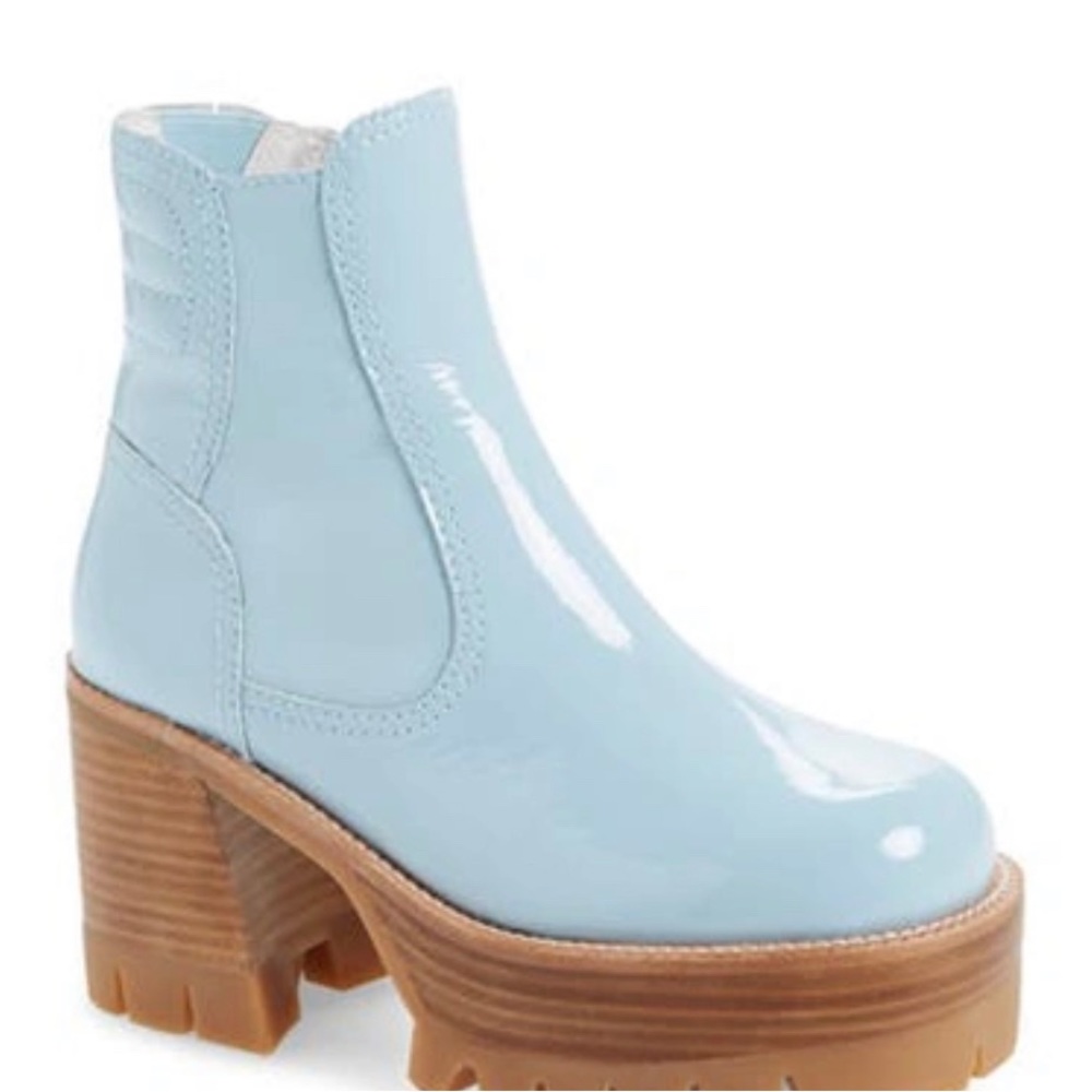 Jeffrey campbell quavo blue platform boots